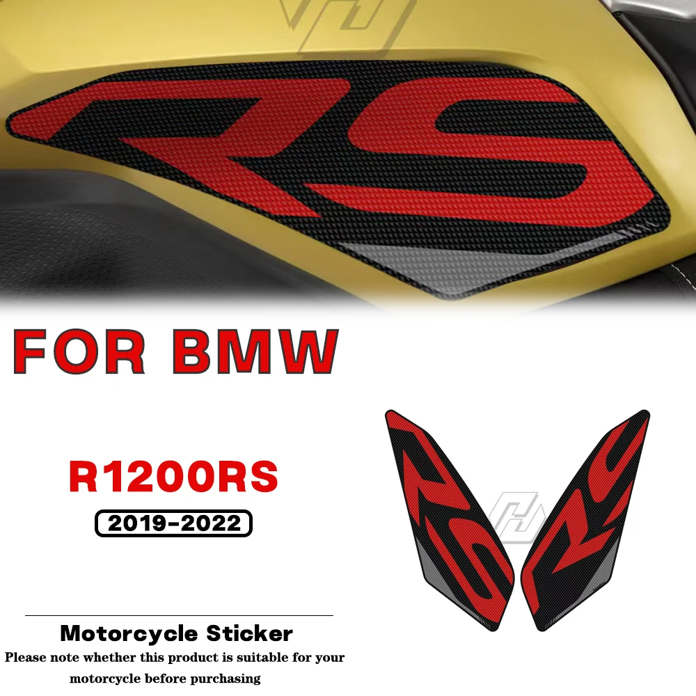 

For BMW Motorrad R1200RS 2014 2015 2016 2017 2018 Motorcycle Anti-slip Side Fuel Tank Pad Knee Grip Protection Sticker Logo