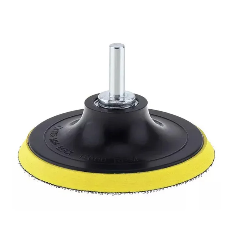 Disco autoadesivo para moedor de ângulo, 3 polegadas ~ 7 polegadas, 80mm ~ 180mm, almofada de apoio com gancho, lixamento, polimento, placa de apoio, rosca m10 m14