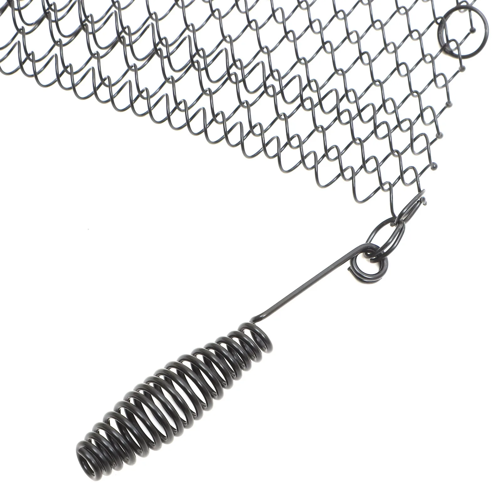 

2pcs Mesh Screen Curtain Heavy Duty Iron Sparks Guard For Fireplace Hearth Protection Black High Temperature Resistant Metal