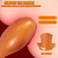 Soft Liquid Silicone Huge Anal Plug Egg Big Anal Dilator Adult Sex Toys For Women Men Big Butt Plug Egg Anal Training Expansion - Image 3