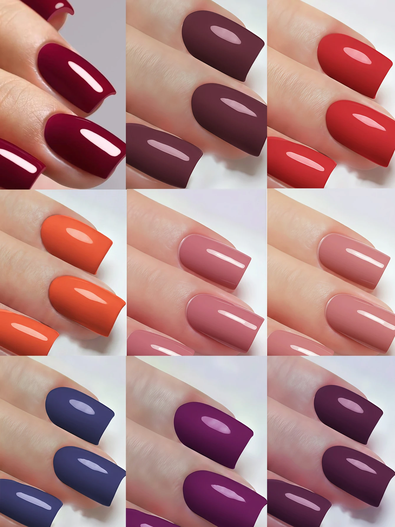 Smalto per unghie gel natalizio da 15 ml, base invernale Y2k Top Coat non pulente Smalto per unghie opaco Rosa Viola Marrone Bianco Nero Nail