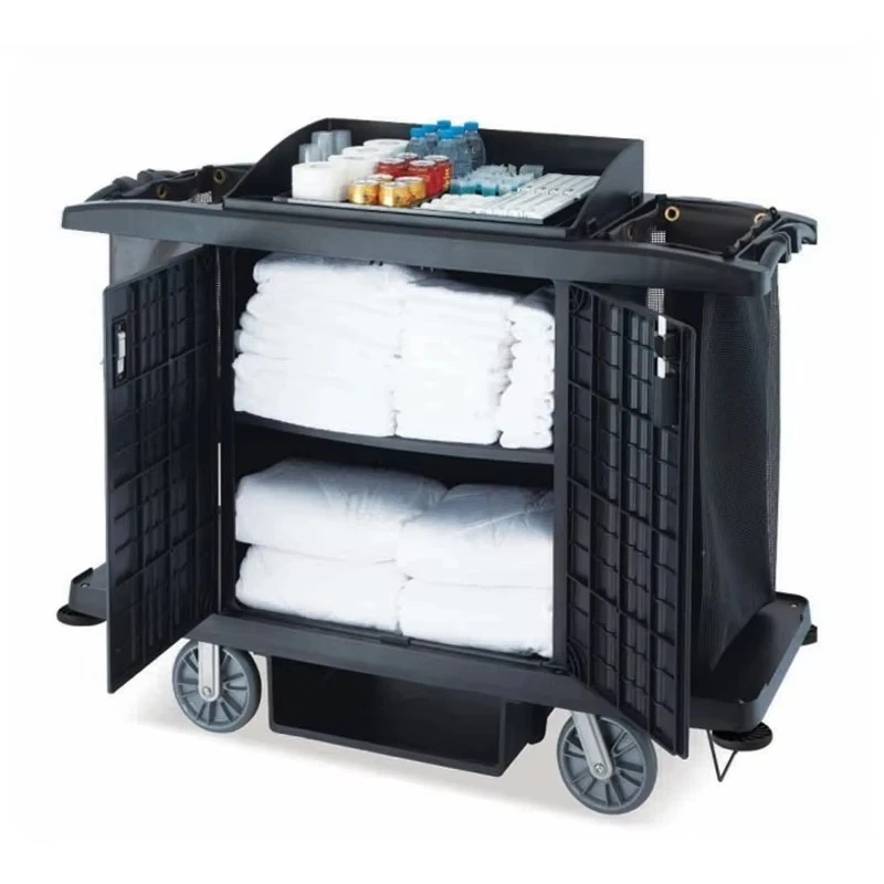 

Multifunctional Plastic Cleaning Carts Janitor Trolley with Equipment