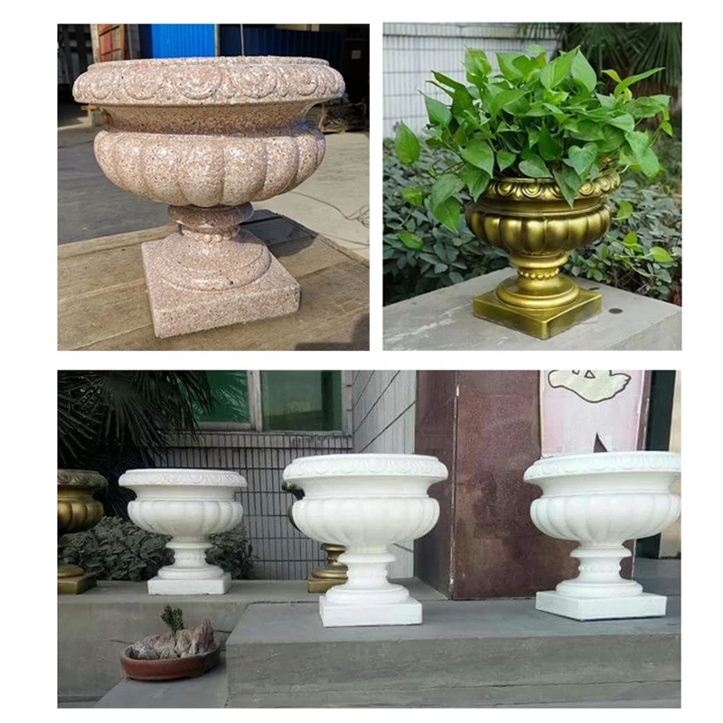 Summer Breeze Durable ABS Plastic Vase, Round Cup Planter Mould, Cement Outdoor Flower Pot Mold, Urn Molding, 60cm/ 23.62in DIa