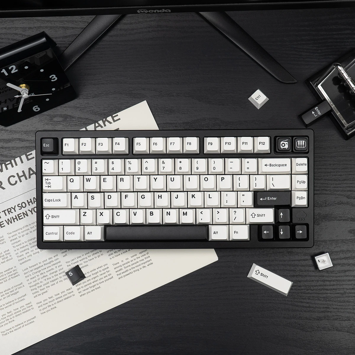 Statut Perroma/N° 1 Machine/BoWOB clavier mécanique Keycap PBT bicolore profil Cherry Keycaps commutateurs Gateron Mx