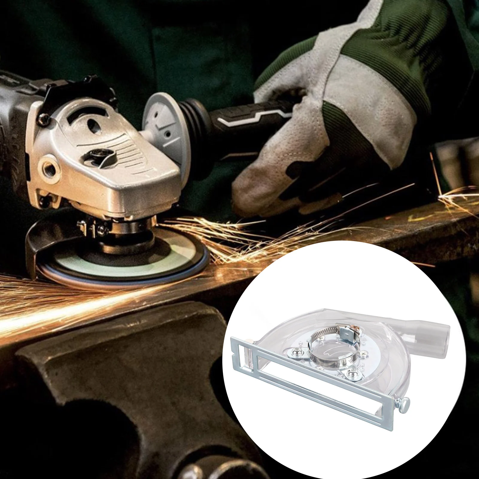 Dusts Shroud Adjustable Angle Grinder Cover 41-54MM Clamping Range Large Capacity Standard Design Wide Use for Protection