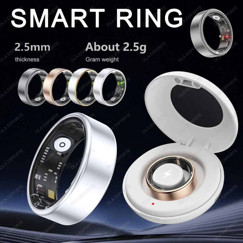 Anillo inteligente resistente al agua IP68 para Samsung Galaxy, anillos de monitoreo de oxígeno en sangre y ritmo cardíaco, modos multideportivos, novedad de 2024