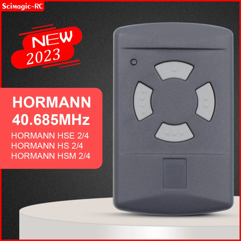 

HORMANN 40mhz Garage Door Command Gate Remote Control 4 Channel Controller for HSE2/4 HSM2/4 HS2/4 40.685 Mhz Hand Transmitter