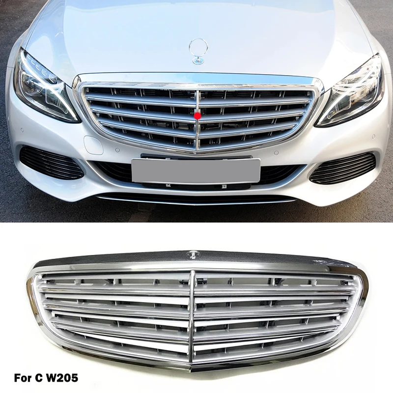 

Front Grill Bumper Engine Cooling Radiator Grille Car Accessories A2058801583 For Mercedes Benz C Class W205 c200 2014-2018