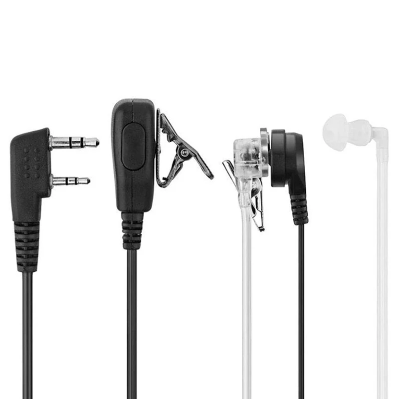 1Pcs Air Acoustic Tube Headset For Baofeng Radio Walkie Talkie K Port Earphone PTT With Microphone For UV-5R 888s Guard Earbuds