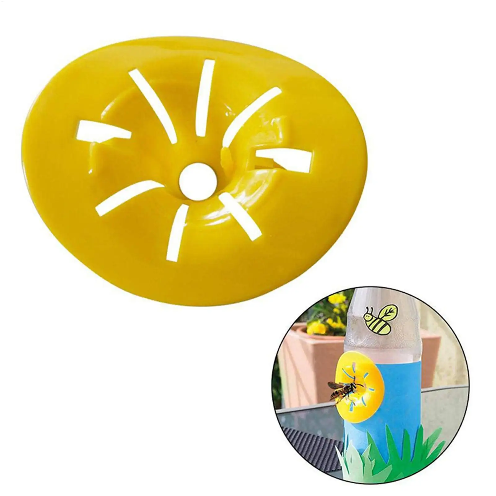 Wasp Traps 10Pcs Flower-Shaped Bee Catcher Reusable Bee Catcher Fly Trap Fly Catcher Hornet Trap Wasp Trap for Garden Indoor