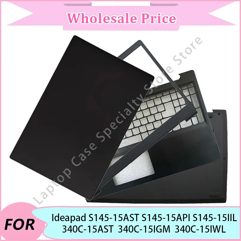 

NEW For Ideapad S145-15AST/API/IIL 340C-15AST/IGM/IWL Case/Palmrest/Bottom Case/Hinge/Laptop LCD Back Cover/Front Bezel