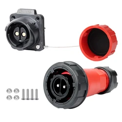 CNLINKO M28 IP68 Circular 35/50A Power Connector Male/Female 2/3/5Pin Quick Lock Set for Industrial Automation Marine & Outdoor