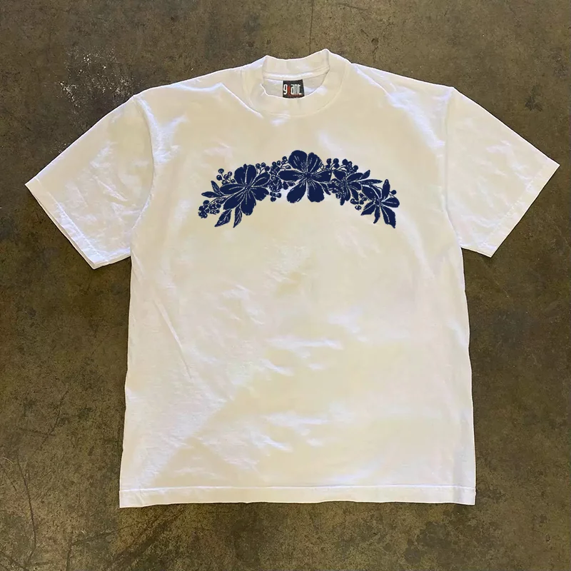 Loose Fit Cotton Short Sleeve T-Shirt Unisex Casual Comfortable Breathable Pure Cotton Double Thread T-Shirt for Summer