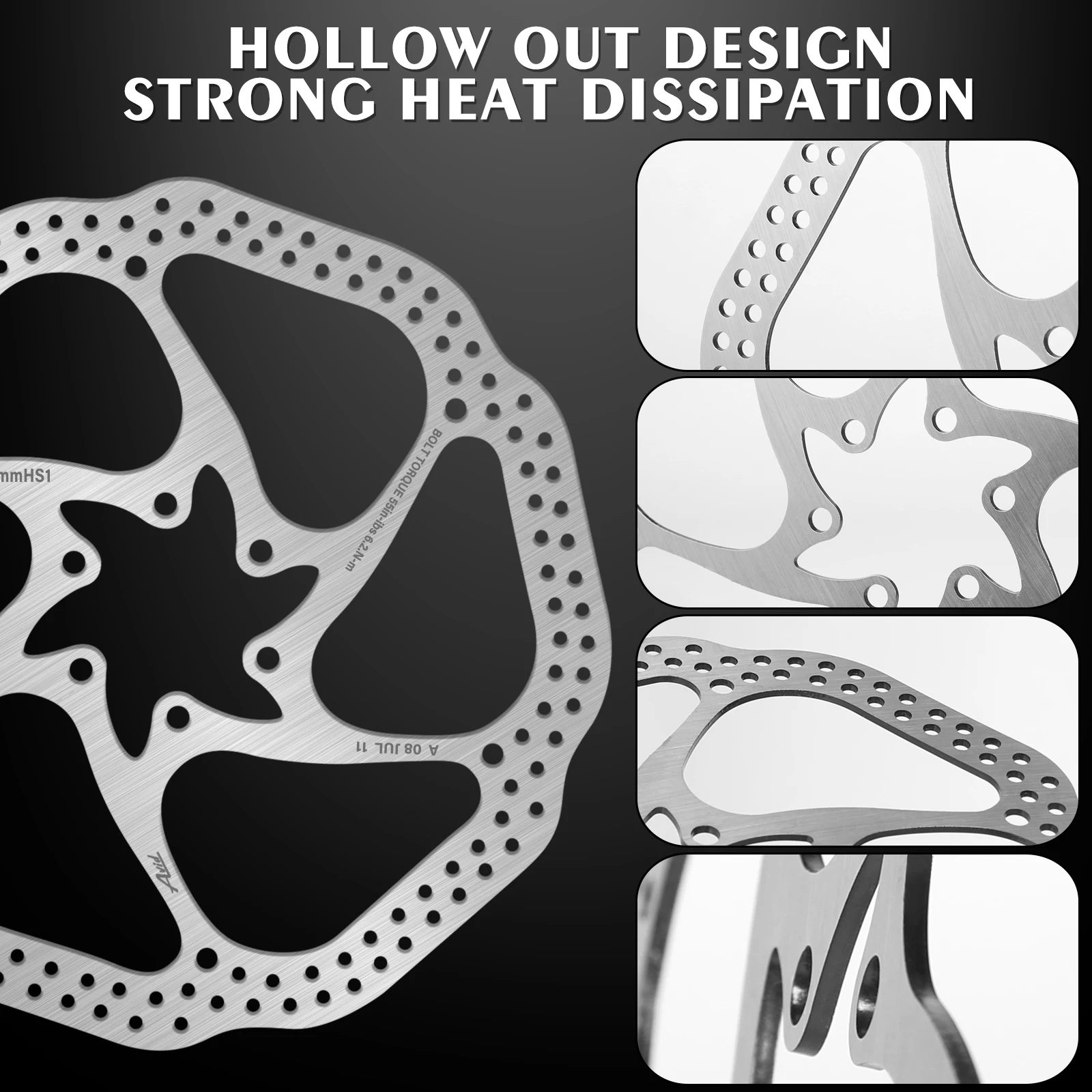 BUCKLOS 2PC G3 HS1 Bike Disc Brake Rotor 160/180/203mm Bicycle Hydraulic Brake Rotors High Strength MTB Rotor Cycling Parts