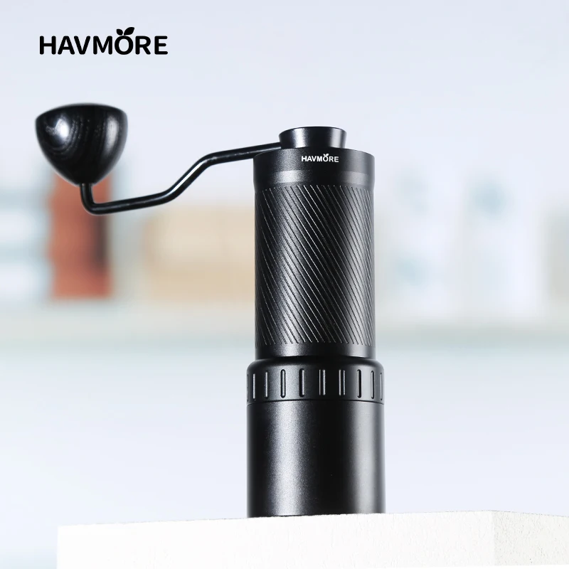 Adjustable Steel Modern 420 CNC Burr Coffee Grinder 8 Pins Handheld Burr Mill Manual Coffee Grinder