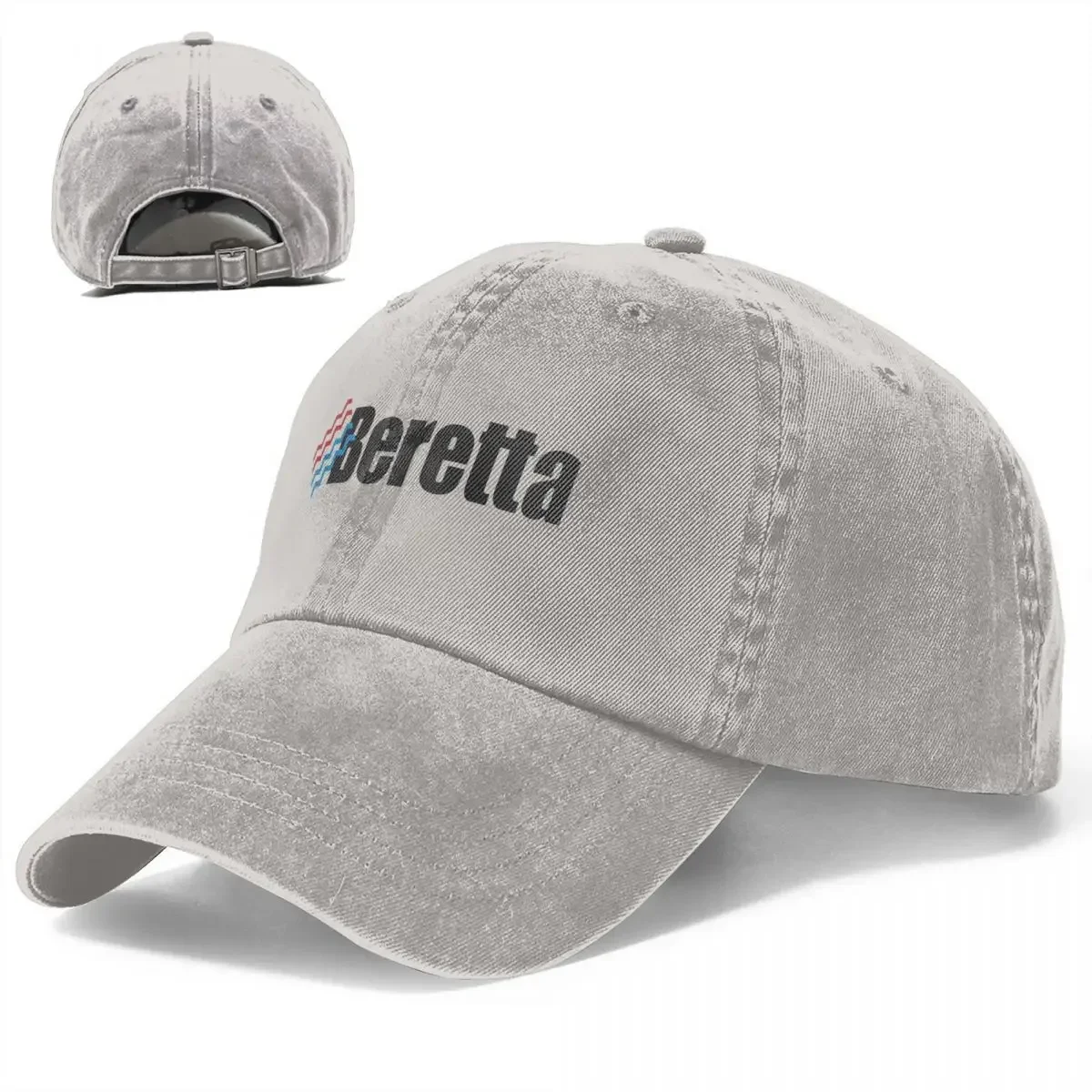 Vintage Water Washing Beretta Logo Army Ponytail Baseball Cap Adult Unisex Hats Adjustable Cap Hats