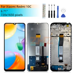 フレーム,redmi 10c,redmi 10c,rec,6.71インチの交換部品を備えたデジタイザーアセンブリ