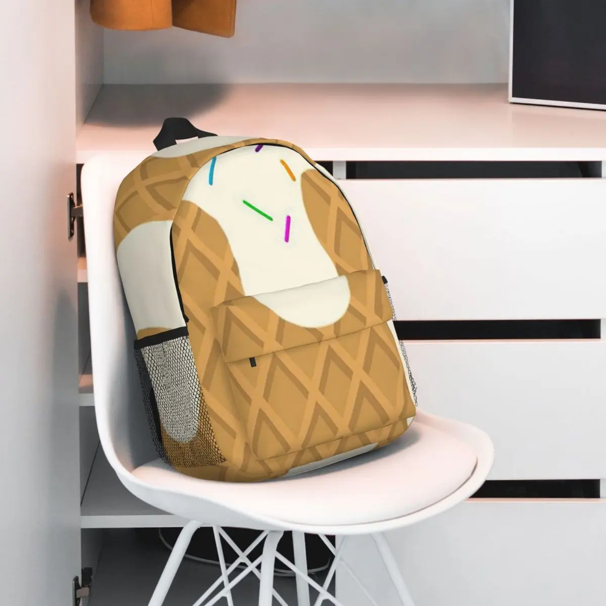 Ice Cream Dripping Kawaii Backpack Student BookBag Kids School Bag Computer Shoulder Bags for Boys Girls
