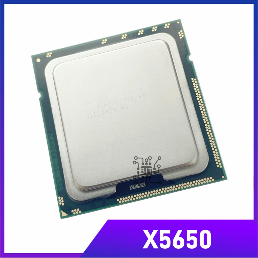 Xeon X5650 Six Core Processor 2.66GHz 95W LGA 1366 12MB L3 Cache server CPU SLBV3