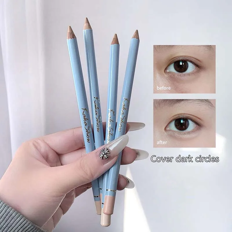 クリーミーコンシーラーペンシル カバー フェイス ニキビ跡 くま スポット カラーコレクター ヌードベージュ 目元を明るくする コンターメイク