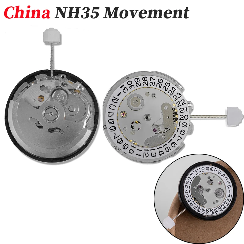 

China NH35 Movement Can Replace The Japanese NH35 Movement Date At 3 o'clock Calendar High Accuracy Automatic Mechanical NH35A