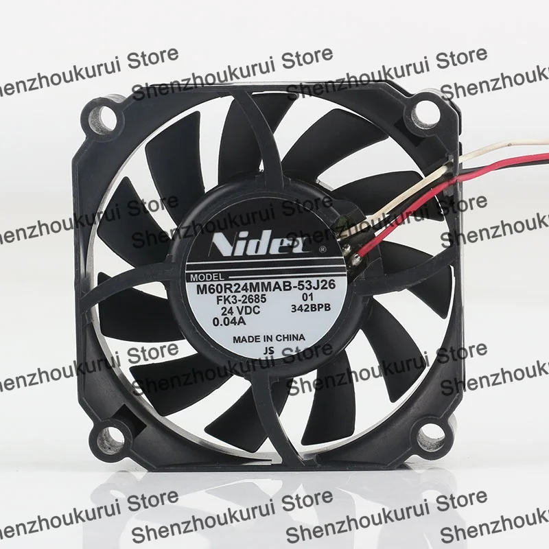 M60R24MMAB-53J26 New Nidec 5V 12V 48V DC 24V 0.04A AC EC 6015 60X60X15MM 6CM Inverter Hydraulic bearing three-wire Cooling fan