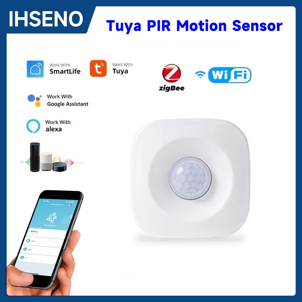 Tuya-Détecteur de mouvement PIR sans fil, détecteur de mouvement, vie intelligente, système de tournesol domestique via Alexa, Google Home, Wi-Fi, Zigbee