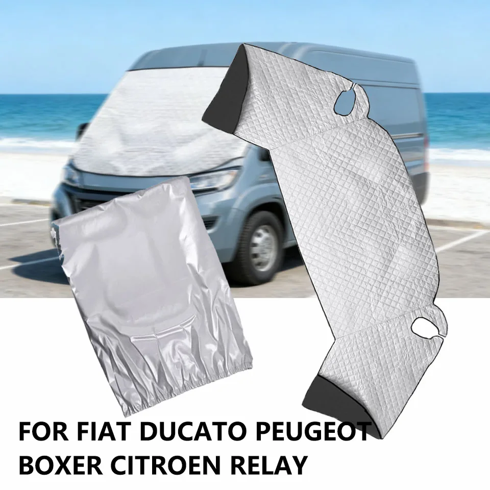 

Чехол на лобовое стекло для Fiat Ducato, Peugeot Boxer, Citroen Relay, Oxford, всепогодный, противоугонный, с защитой от снега