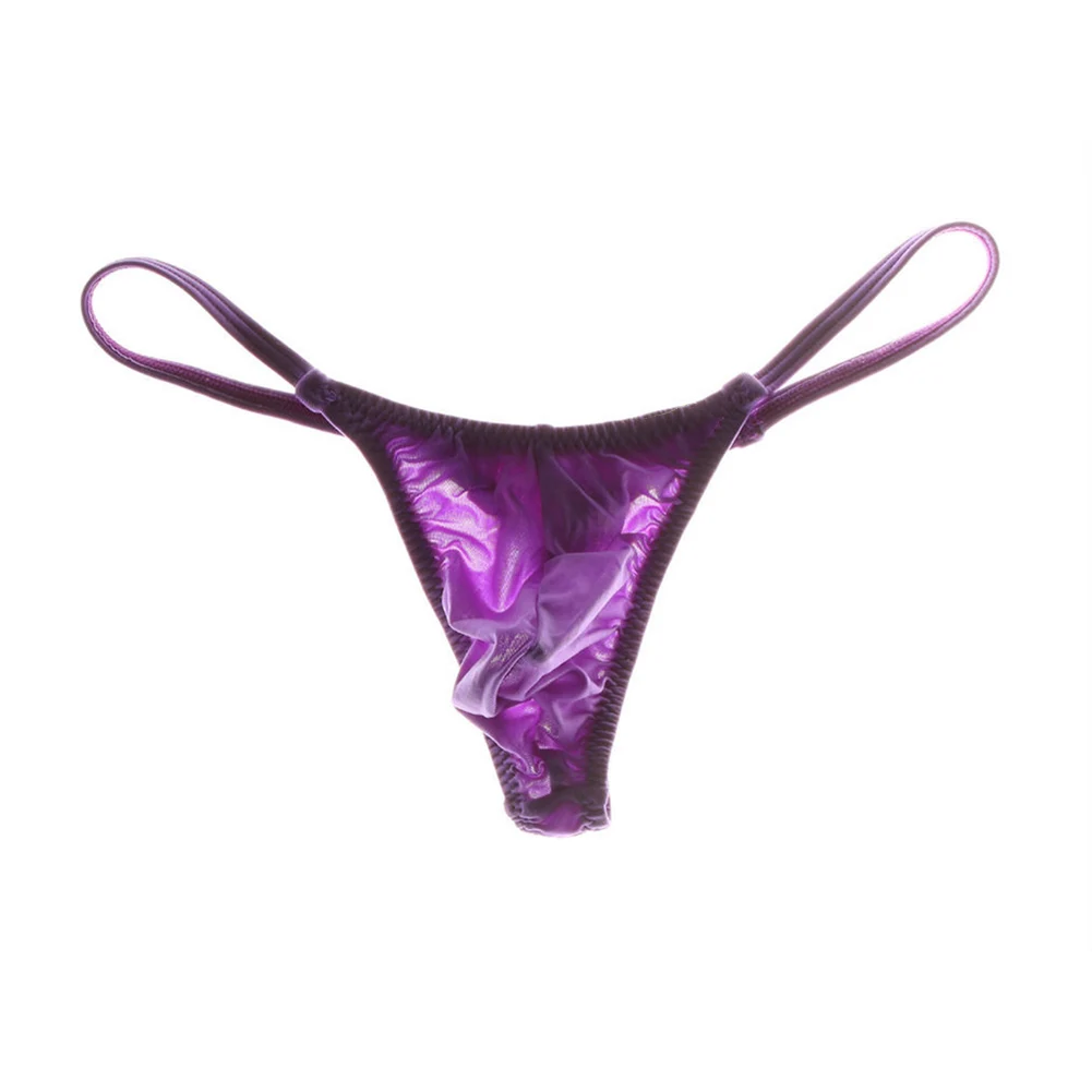 Seamless Thongs Underpants Underwear Bikini Bulge Pouch Buttocks Low-Rise for mini Panties Sexy T-Back Comfortable