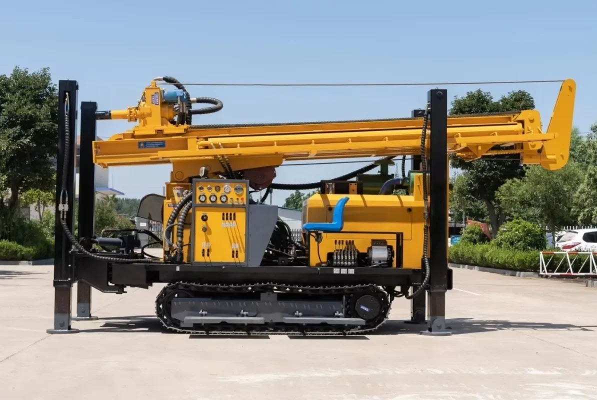 High Efficiency Diesel Crawler Water Well Drilling Rig Bore Well Drilling Machine