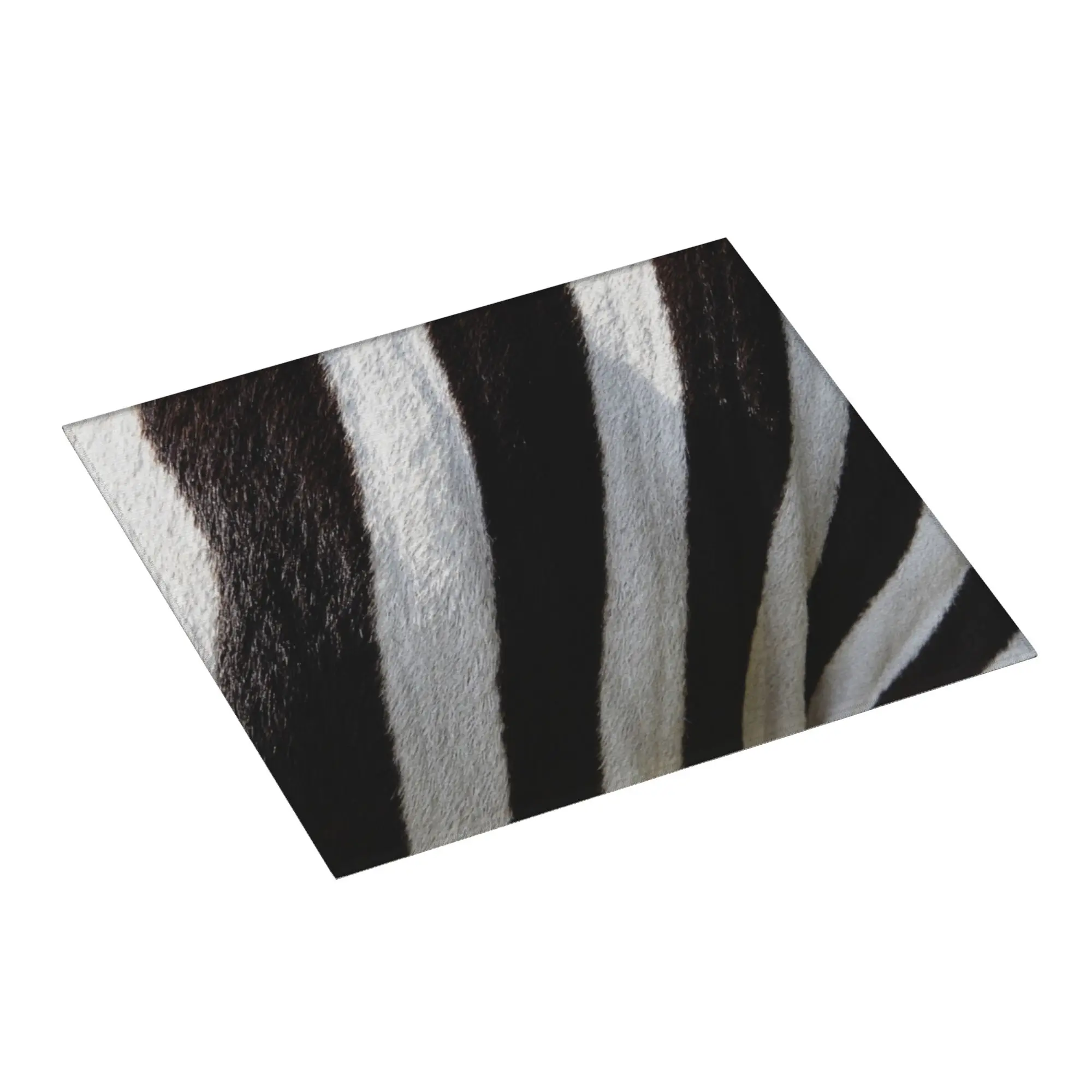 Zebra Stripes Pattern Black White Animal Print Non Slip Kitchen Counter Protector Mat Barware Tableware Drying Mat For Kitchen