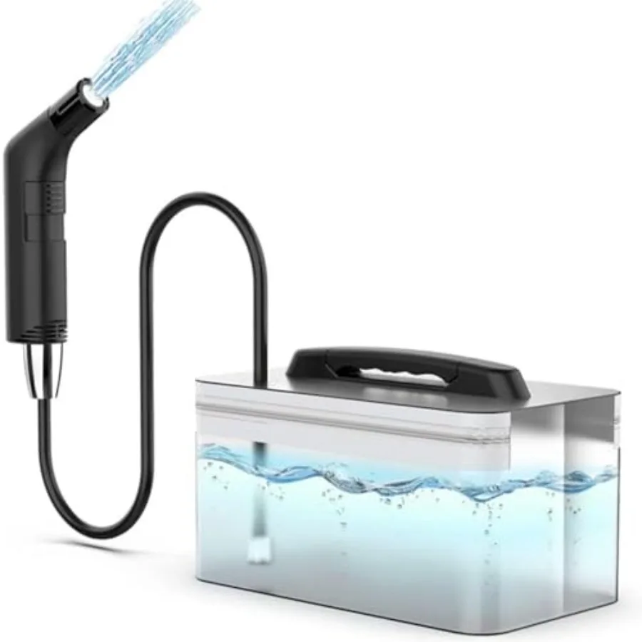 

Electric Rechargeable Handheld Personal Travel Bidet Portable for Toilet, Bathroom and Outdoor Hiking Strong - Soft Pressure Op
