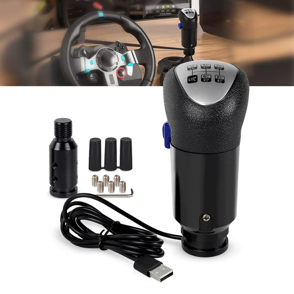 

ETS2 Gear Controller USB Shifter Knob Virtual Truck Simulation Fast Gear Switching Feature H Gear Manual Control