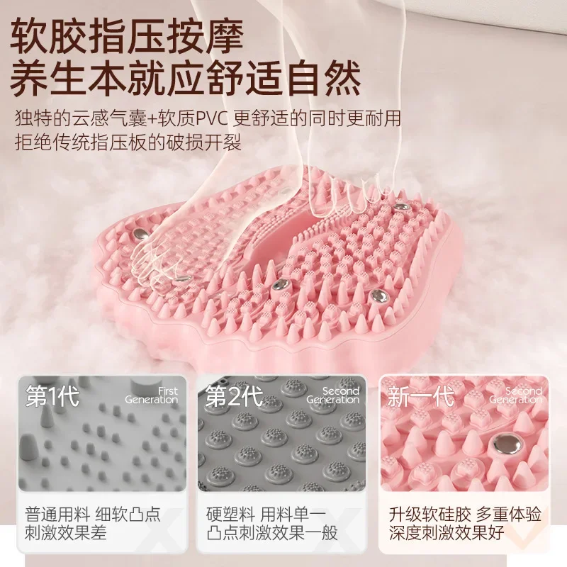 Perfect Multifunctional Inflatable Magnet Foot Massage Mat Household Jogging Yoga Warm-up PVC Tendons