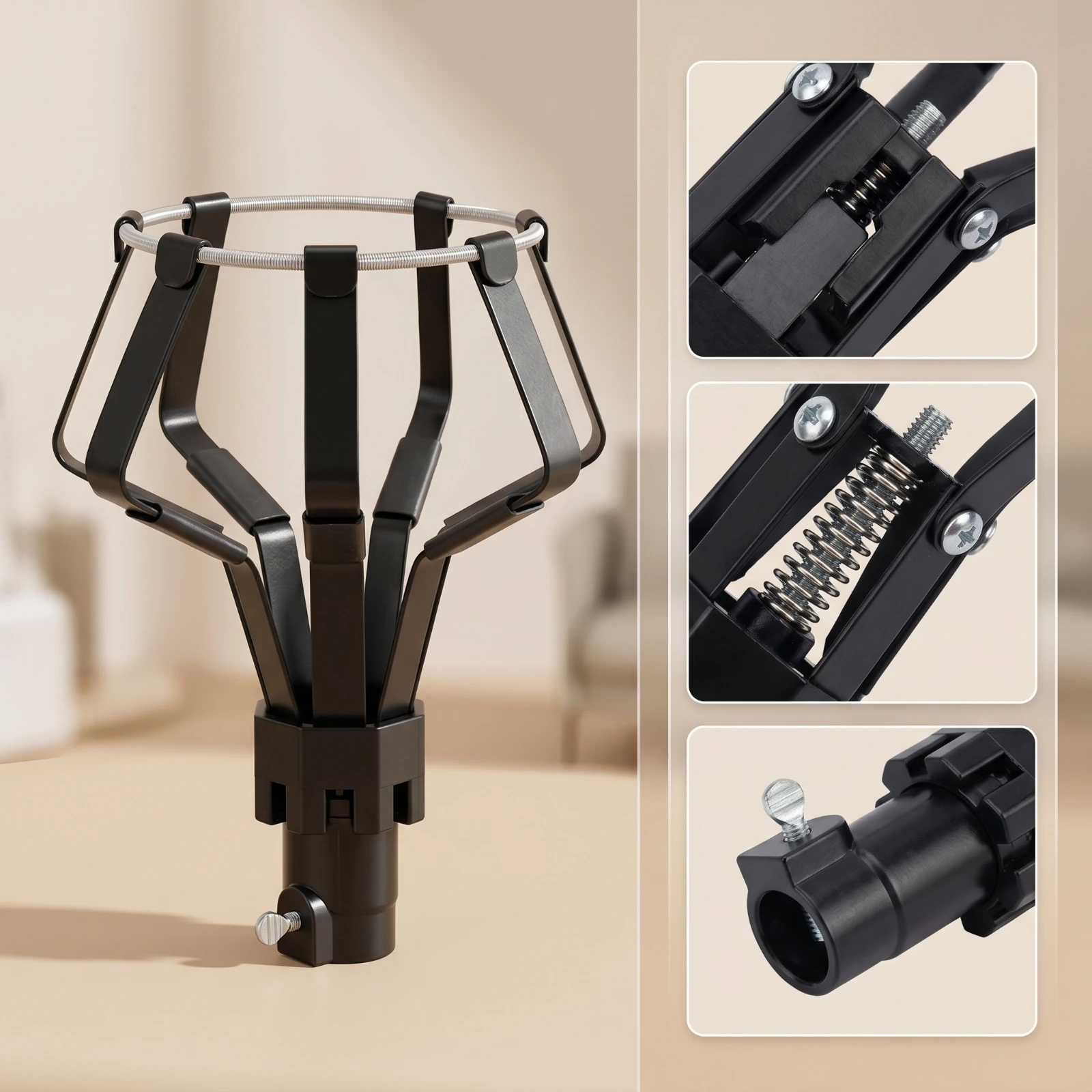 Light Bulb Grabber High Reach Bulb Changer Head Pole Attachment Adjustable Universal for Homeowners, Home Maintenance, Orchards