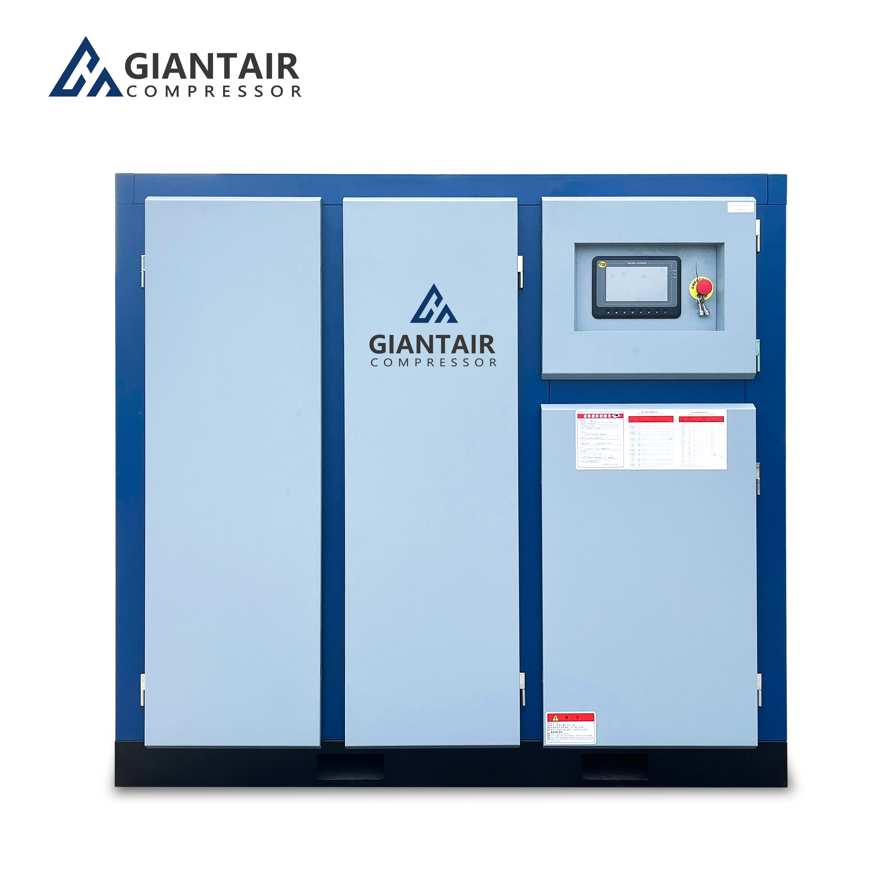 China IP55 220v 380v 8 bar 10 bar 13bar Compresor De Aire Silencioso Industrial 55kw 75Rotary Screw air Compressors
