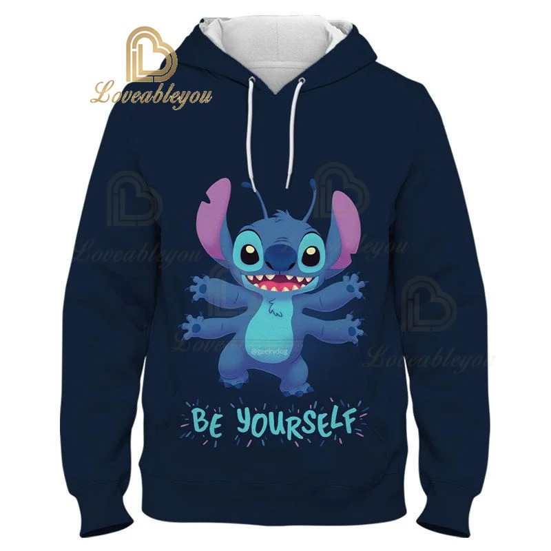 Lilo Stitch 3D Printed Hoodie for Kids Children\'s Reuben Woops Long Sleeve Loose Clothes Casual Top Boys and Girls Hoodies