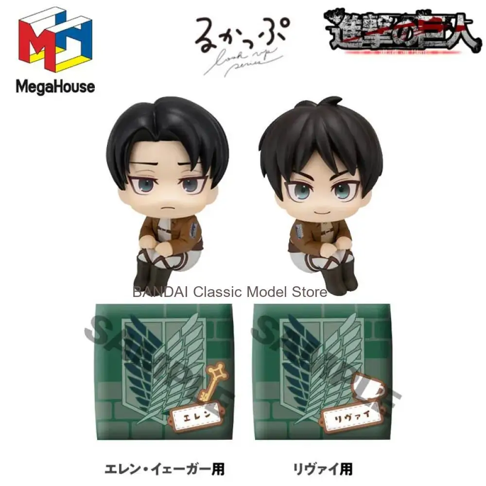 

Коллекционная фигурка MegaHouse Attack on Titan: Эрен Йегер и Леви Аккерман, аниме-фигурки, подарок для детей, коллекционная модель