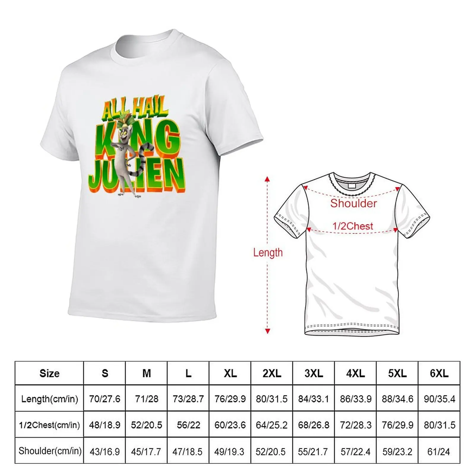 King Julien King Julien King Julien T-Shirt t shirt man plain t shirts for man graphic vintage T-Shirt