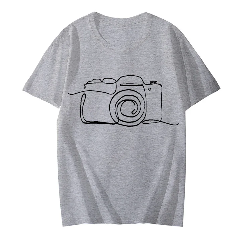 Photographer Graphic T Shirts Tops Clothes Camera Lover Tee Shirt Homme Photography T Shirt for Men Short Sleeve Men Clothing