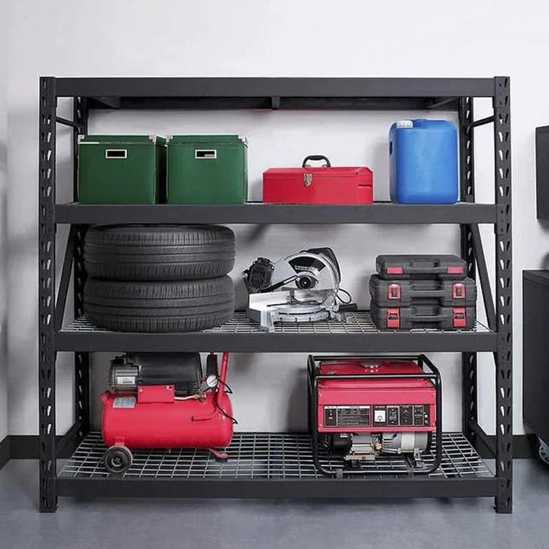 Сверхмощные безботовые регулируемые промышленные складские магазины, стеллажи для домашнего гаража, металлический каркас, 5-слойная полка для хранения листов