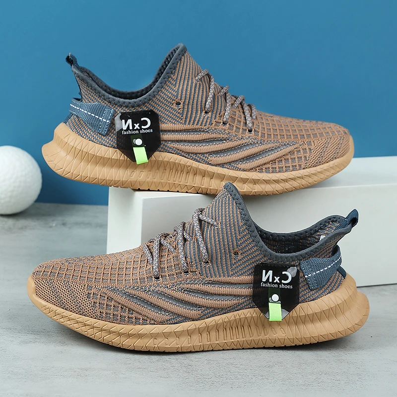 YRZL Zapatos de entrenamiento de gimnasia para hombres 2025 Zapatillas cómodas antideslizantes Zapatos ligeros para caminar Zapatos casuales sin cordones para entrenamientos