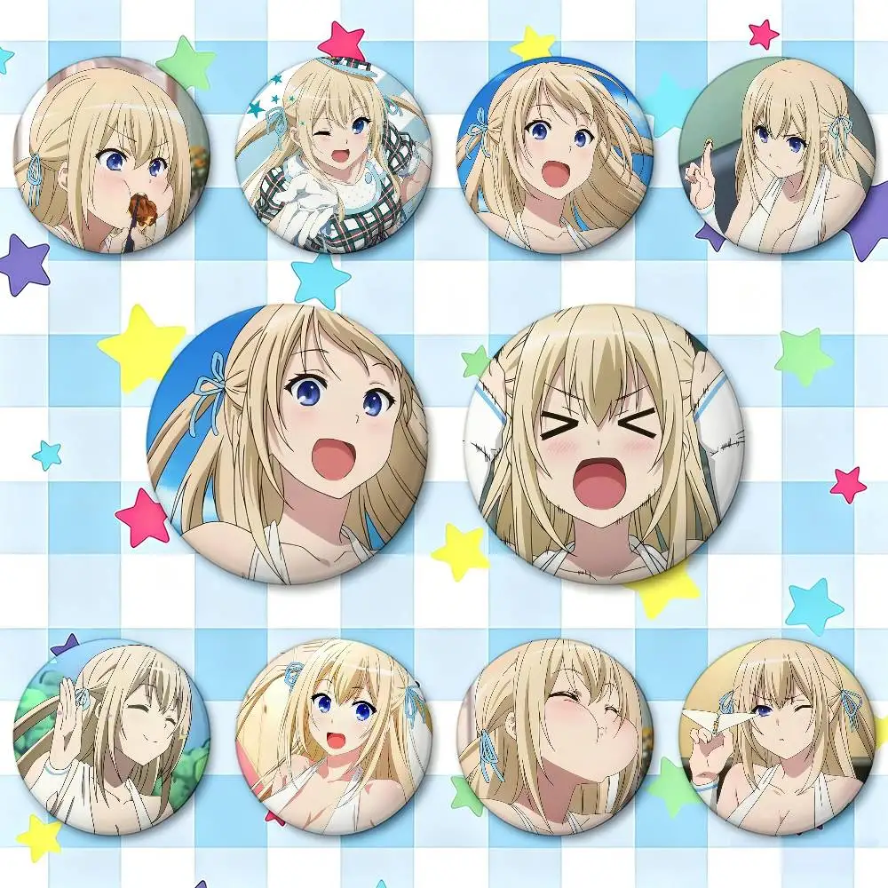 Sylphy Amagi Brilliant Park Badges 25 32 44 58 75 Mm Round Cosplay Pin Bag Decor Fans Collect Friends Gifts Brooch Souvenir