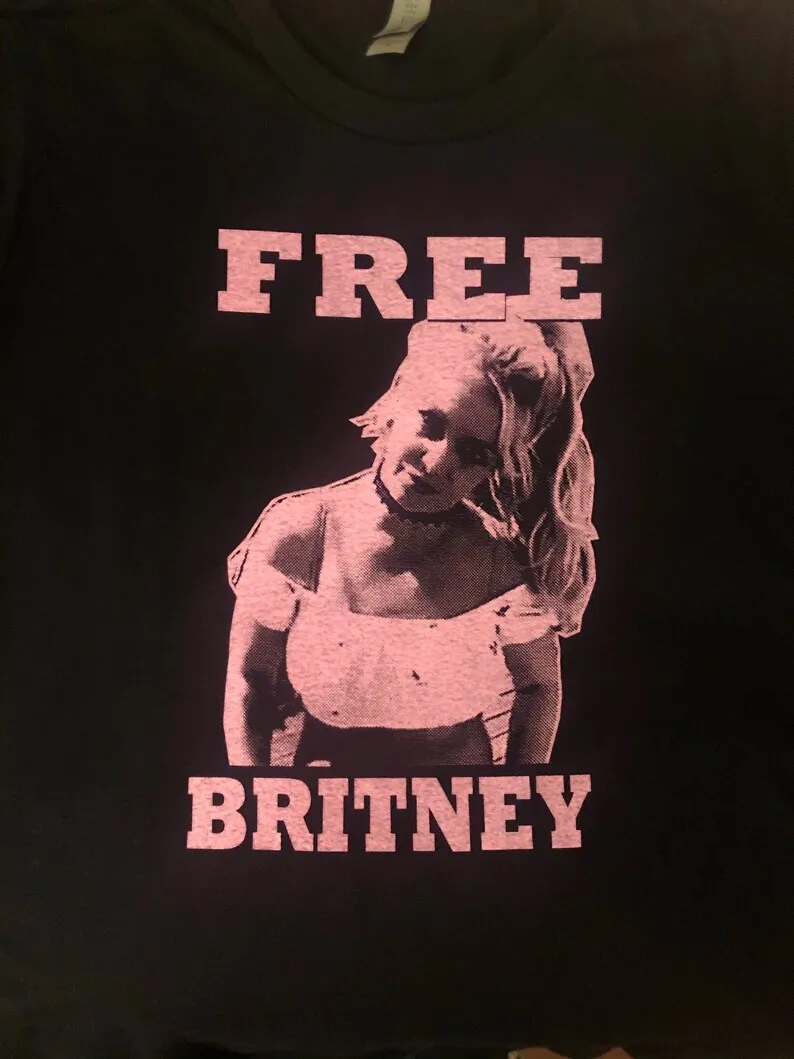 FREE BRITNEY Screen Printed t shirt Women's and Men's Sizes Britney Spears oops I did it again