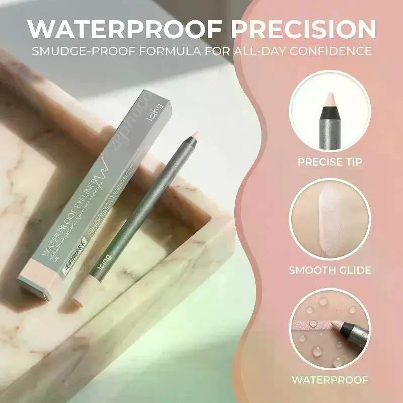 Smooth Eyeliner Gel Pencil Waterproof Long Wear Anti Smudge Easy Application For Day To Night Makeup Looks