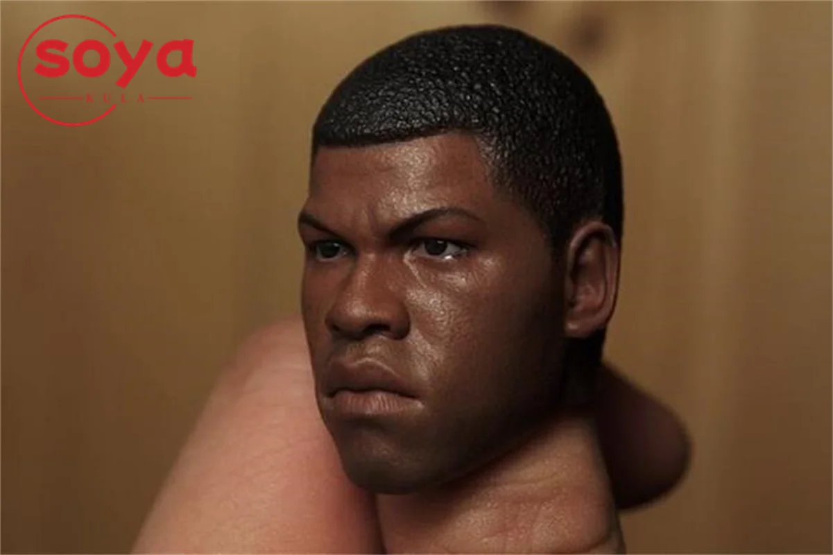 1/6 スケールのヨーロッパとアメリカの黒肌の頭の彫刻モデル 12 インチ男性兵士アクションフィギュアボディ人形用