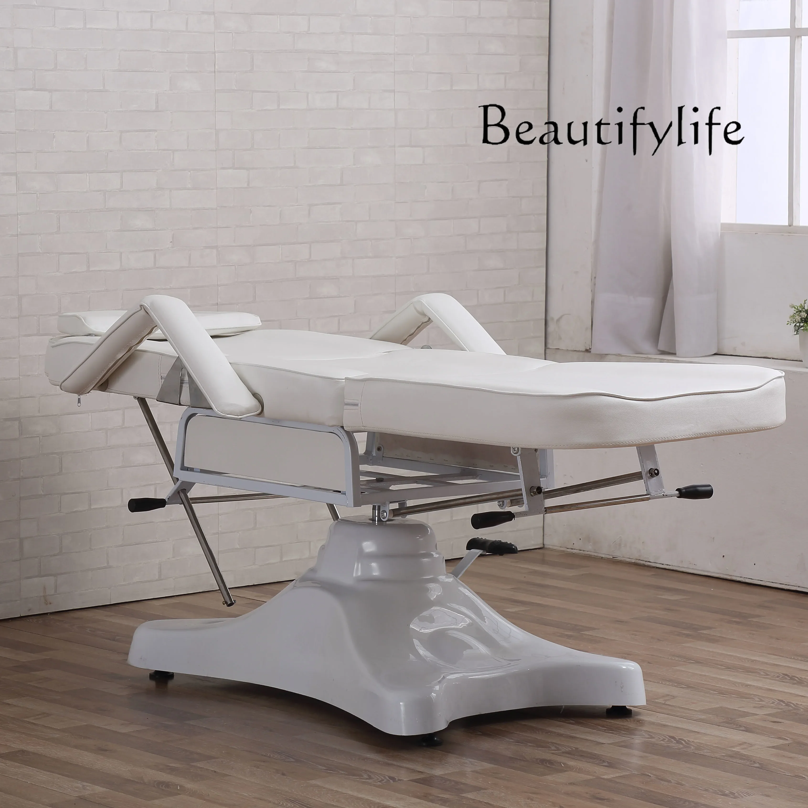 360 Degree Rotating Adjustable Lifting Hydraulic Facial Bed Beauty Shop Tattoo Nursing Bed