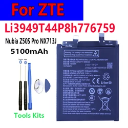 High Quality Original Cell New Li3949T44P8h776759 5100mAh Battery for ZTE Nubia Z50S Pro NX713J Mobile Phone 1ICP6/68/74+Tools