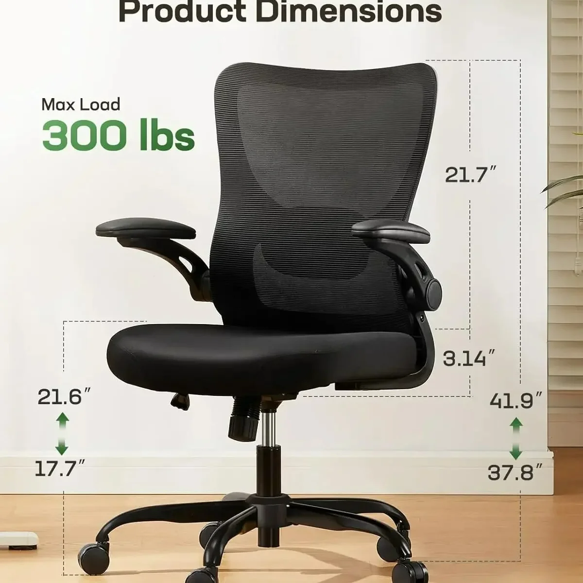 Factory Direct 2026 Modern Office Chair Ergonomic Desk Chair With 3 Ways PU Armrests And Adjustable Lumbar Support Breathable Me