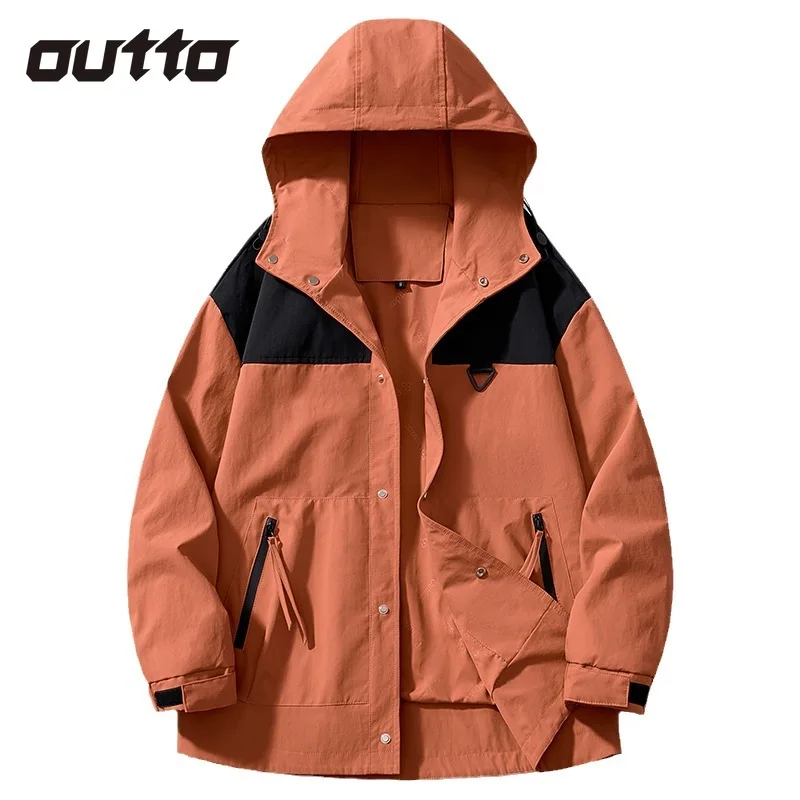 

Waterproof Hooded Climbing Jacket Couple Outdoor Sports Hiking Jackets Windproof Breathable Coat Men Women Camping Fishing Coats